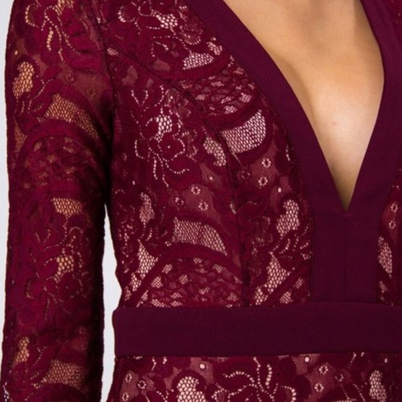 BODYCON LACE MINI DRESS - Picture 4 of 8